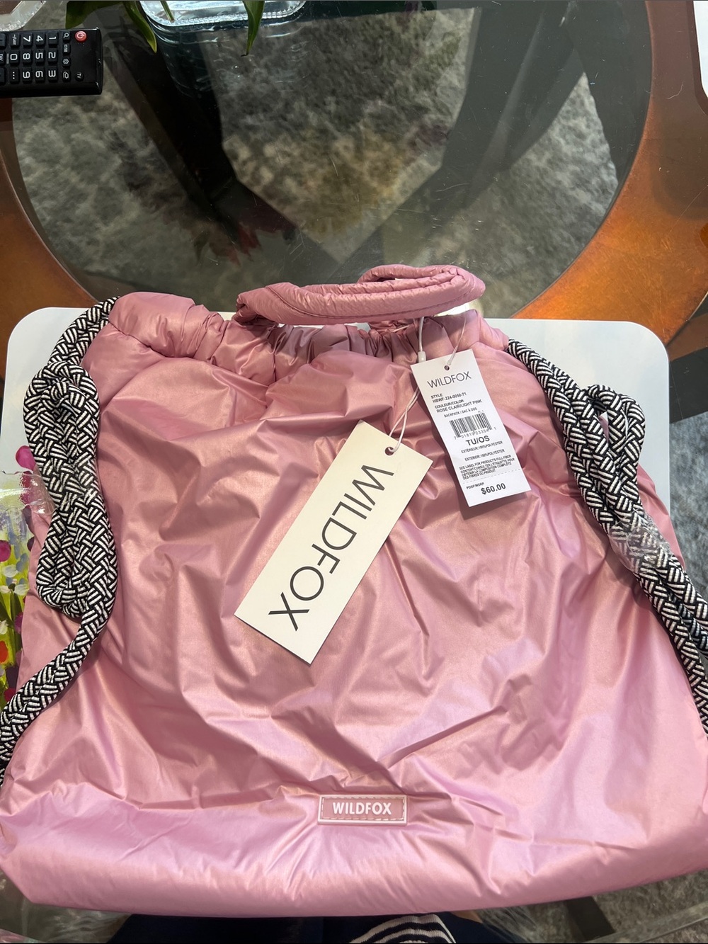 Wildfox Puffy Drawstring Backpack